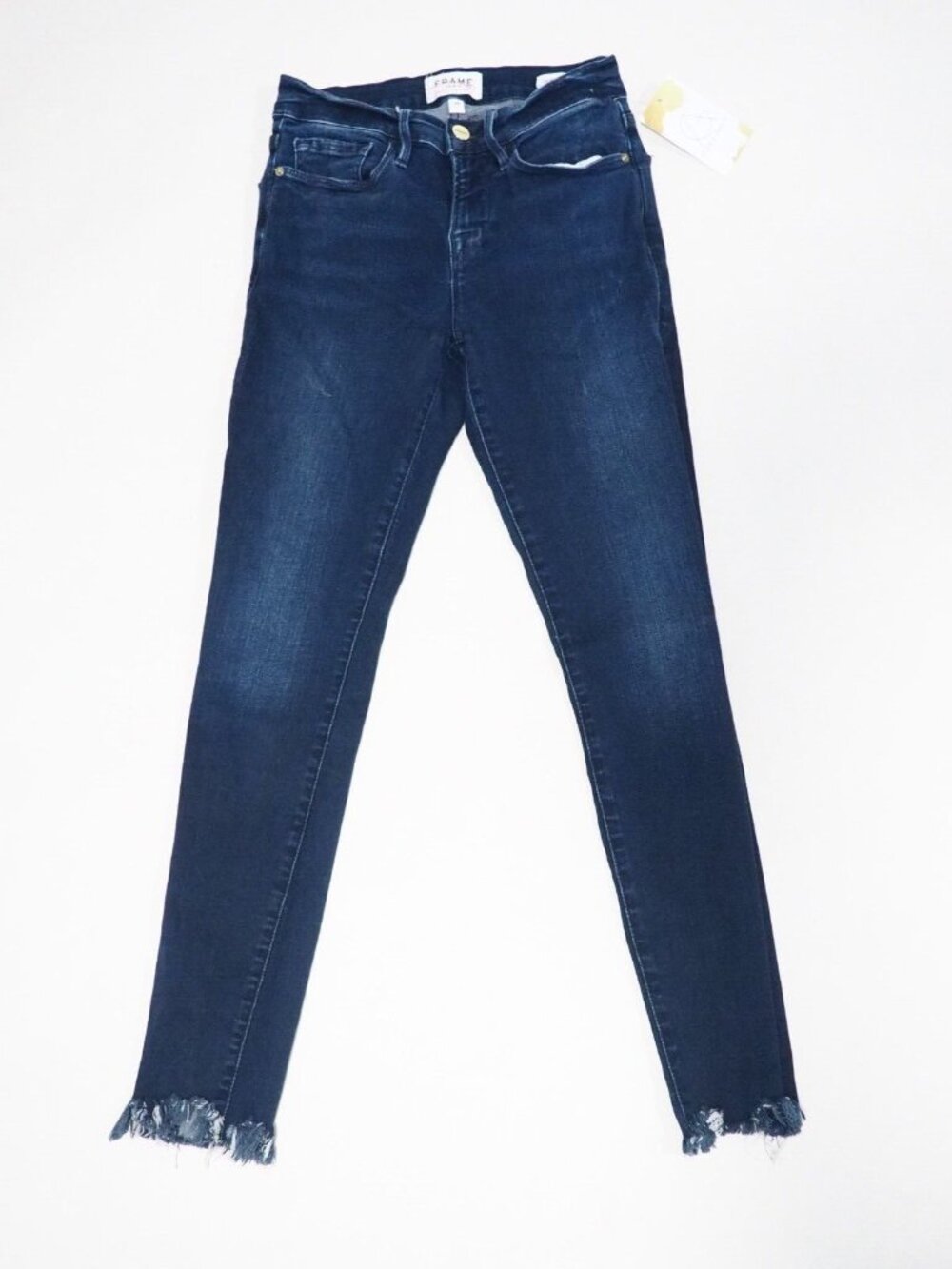 Frame Blue Dark Wash Le Skinny De Jeanne Jeans, Size 26